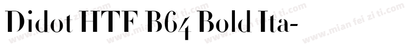 Didot HTF B64 Bold Ita字体转换